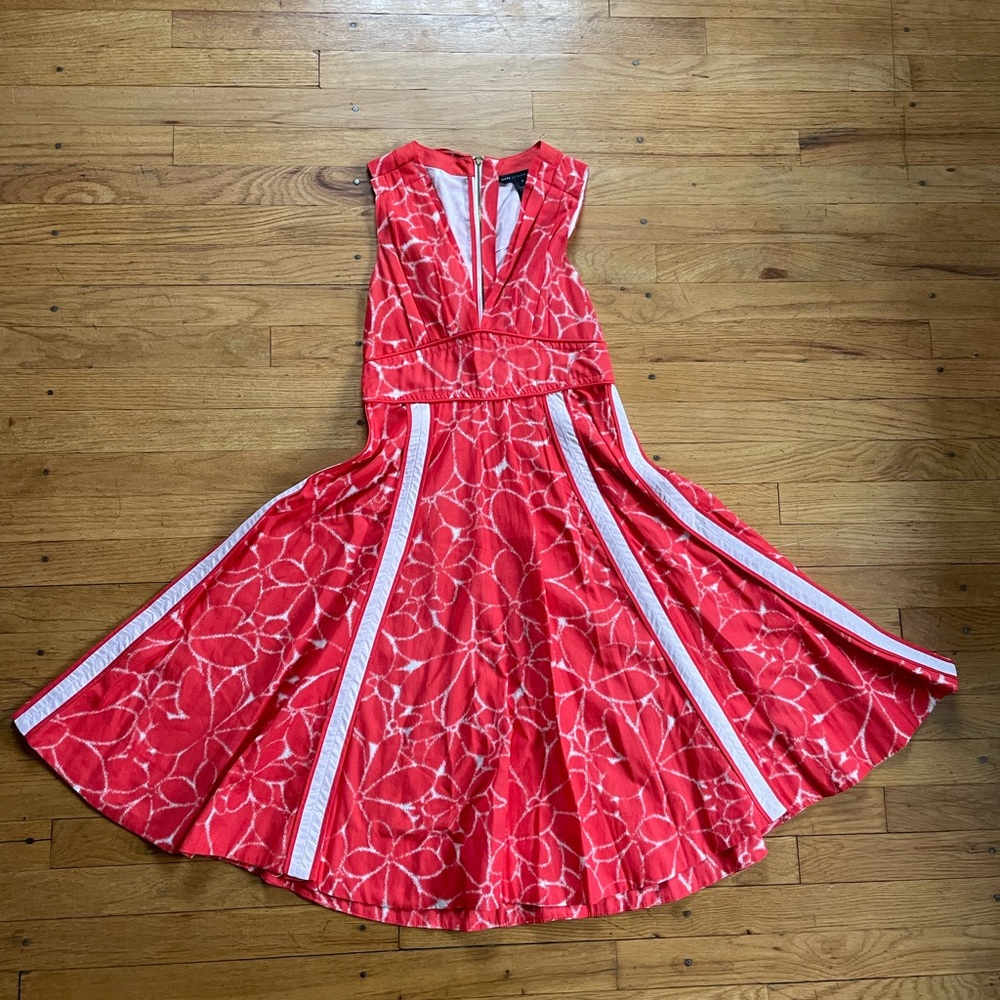 Marc by Marc Jacobs Red & white Floral Sleeveless Dress